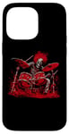 iPhone 14 Pro Max Skeleton Drummer Guy Rock And Roll Band Rock On Drum Kit Case