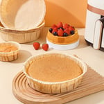 Round Paper Mini Tart Pans Air Fryer Paper Liner for Baking Cake Non-Stick