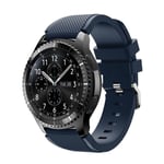 Samsung Gear S3 trendig silikon klockarmband - Svartblå