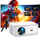 【Android TV】4K Projector, Built in Netflix/Youtube Projector, Full HD 1080P Proj