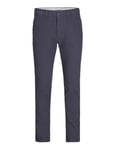 JACK & JONES Men's Slim Fit Chino Trousers - Classic Style Authentic Look Tapered Leg Pants, India Ink Colour, Sizes- 32 Waist 32 Inside Leg