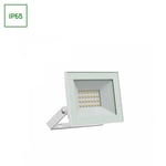 Noctis Lux strålkastare 20W - kallvit, 230V, IP65, 116x92x24 mm, vit