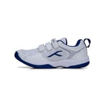 HUNDRED Homme Court Star Chaussure de Badminton, White/Navy, 38 EU