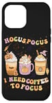 iPhone 12 Pro Max Halloween Groovy Hocus Pocus I Need Coffee To Focus Case