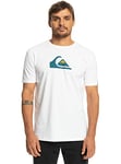 Quiksilver Homme Comp Logo T-Shirt, Blanc, XS EU