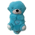 Baby Toy Soothe \"N Snuggle Otter Andas Otter Plyschleksak Med Ljus Och Ljud Blue"