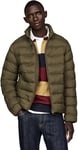 Tommy Hilfiger Veste Matelassée Homme Mid Weight Stand Collar Jacket sans Capuche, Multicolore (Army Green), 3XL