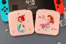 Switch Card Box Nintendo Switch Game Card Storage Box Switch Thème Card Box-K077 Sirène-Rose Ou Bleu-Joy1406