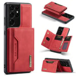 Samsung Galaxy S21 Ultra      Magnetic Wallet    Red