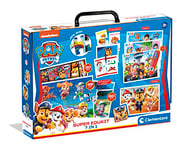 Clementoni - 18112 - Super Edukit 7 en 1 - Pat’ Patrouille (3 Puzzles De 30, 48 Et 60 Pièces, 6 Cubes, Un Mémo, Un Domino Et 12 Cartes Quiz) - Jeu Éducatif 3 Ans - Fabriqué en Italie