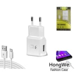 HongWe.® Chargeur Charge Rapide Compatible Samsung Galaxy Note 8 + Câble USB-C [KAEESI®]