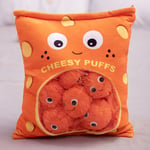 6/8/9 PCS Yummy Plush Cheesy Puffs Stuffed Bag Of Plush Cheese Snacks Balls Gift