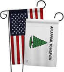 Americana Home & Garden AN Appeal to Heaven Garden Flag Pack Patriotic Historic July Memorial Veteran Independence United State American Applique House Banner Small Yard Gift Double-Sided, Made In USA