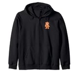 Stranger Things Christmas Gingerbread Demogorgon Zip Hoodie