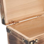 Wood Storage Box Treasure Chest Lockable 21.5x15x14cm Decorative Vintage For