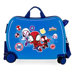 Marvel Spiderman Go webs go Bleu Valise Enfant 50x39x20 cms ABS Rigide Serrure à combinaison latérale 34L 1.8 kgs 4 Roues Bagage à Main