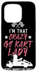 iPhone 15 Pro Go Kart Racing Vintage I'm That Crazy Go Kart Lady People Case