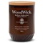 WoodWick Renew Scented Candle with Crackling Wick | Black Currant and Rose Large Candle | Plant Based Soy Coconut Wax Blend | Made with Recycled Materials