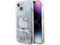 Hello Kitty Hkhcp15slikhet Iphone 15 / 14 / 13 6.1" Silver/Silver Hardcase Liquid Glitter Charms Kitty Head