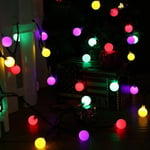 12m Färgglada Fairy String Lights Solcellslampa Utomhus 100LED