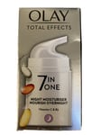 Olay Total Effects 7in1 night Moisturiser Nournish Overnight Vitamin C& B3 37ml