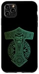 Coque pour iPhone 11 Pro Max Marteau de Thor Mjölnir Odin Vegvisir Runes Viking