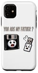 Coque pour iPhone 11 Disquette vers clé USB 90s 00s Ordinateur Drôle Geek Joke