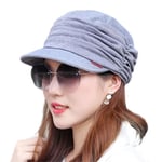 Hats for Chemo - Bamboo Baseball Cap for Women Cotton Chemo Hats Soft Caps Cancer Headwear Beanie Hat Head Wraps Hair Covering (UK, Alpha, One Size, Light Grey)