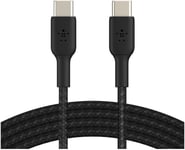 Belkin Boost Charge USB-C to USB-C Cable Braided - Musta