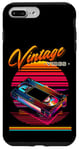 Coque pour iPhone 7 Plus/8 Plus Vintage Vibes Retro VHS Tape Style années 80 Synthwave