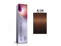 Wella Professionals, Illumina Color, Permanent Hair Dye, 5/35 Light Chestnut Golden Mahogany, 60 Ml