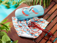 Glasses Case And Cloth I Like Birds Kingfisher Turquoise