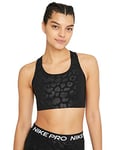 Nike DD1117 W NP DF SWSH LEPARD SHINE BRA Sports bra women's black/clear XL