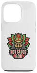 Coque pour iPhone 13 Pro Sauce piquante God King Funny Spicy Food Foodie Wings Drip