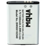 Vhbw Batterie Pour Manette Compatible Avec Nintendo Wii U Pro Remplace Ctr-003, C/Ctr-A-Ab - (Li-Ion, 1300mah, 3.7v)