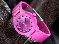 Montre Femme DETOMASO SCARLATA SPORT Boitier et Bracelet en plastique Rose Neuve