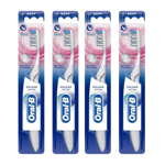 4 x Oral-B Battery Powered Pulsar Gum Care Soft Toothbrushes - ASSORTED