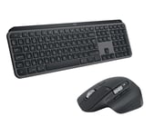 Logitech MX Master 3S Wireless Darkfield Mouse & MX Keys S Wireless Keyboard Bundle, Black