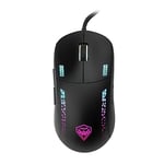 Noua Loop Mouse Gaming RGB avec câble USB, capteur Optique Pixart 3335 jusqu'à 32000 DPI, 9 Boutons programmables, Logiciel Inclus, Souris de Jeu légère 70g, Noir