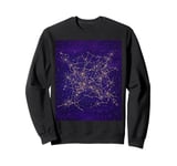 Star Constellation Map for Astronomy Lovers and Stargazers Sweatshirt