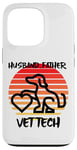 Coque pour iPhone 13 Pro Husband Father Vet Tech, vétérinaire, chien, animal de compagnie, chat, famille