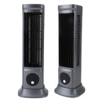 Desk Tower Fan Quiet 3 Speeds Bladeless Tower Fan For Home For Office