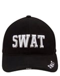 Rothco Broderad Cap - POLICE Style (Svart m. SWAT, One Size) Size Svart SWAT