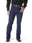 Wrangler Mens Cowboy Cut Slim Fit Traditional Bootcut Jeans, Navy, 38W x 30L