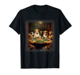 Dogs Playing Poker | A Friend in Need | Funny Dog Lover Art T-Shirt