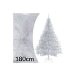 Le Poisson Qui Jardine - Sapin de Noël Blanc artificiel 180 cm avec 533 branches et pied support - Blanc