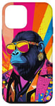 Coque pour iPhone 12 mini Gorilla Fashion, joli pop art coloré