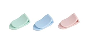 Dr. Oetker 1027 Rétro Lot de 20 Mini Sachet Clip d'24 x 12 mm, Plastique, Rose/Vert/Bleu, 2, 4 X 1, 2 x 0, 5 cm, 20 unités