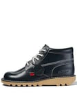 Kickers Kick Hi Lace Up Boots - Navy, Navy, Size 7, Men