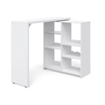 Table de bar Vega, Blanc, 138 x 39 cm Vicco